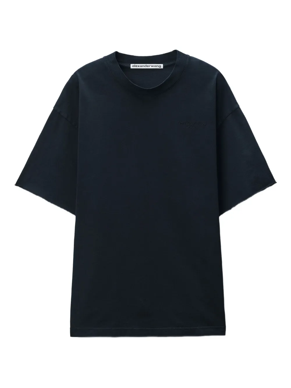 Alexander Wang logo cotton T-shirt Zwart