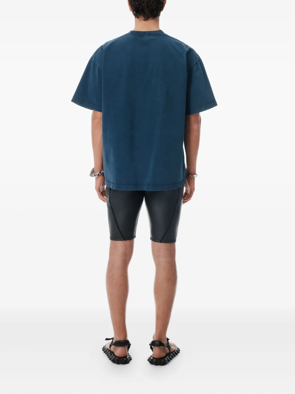 Alexander Wang T-shirt met logoprint Blauw