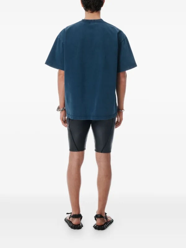 Alexander Wang logo-print T-shirt | Blue | FARFETCH