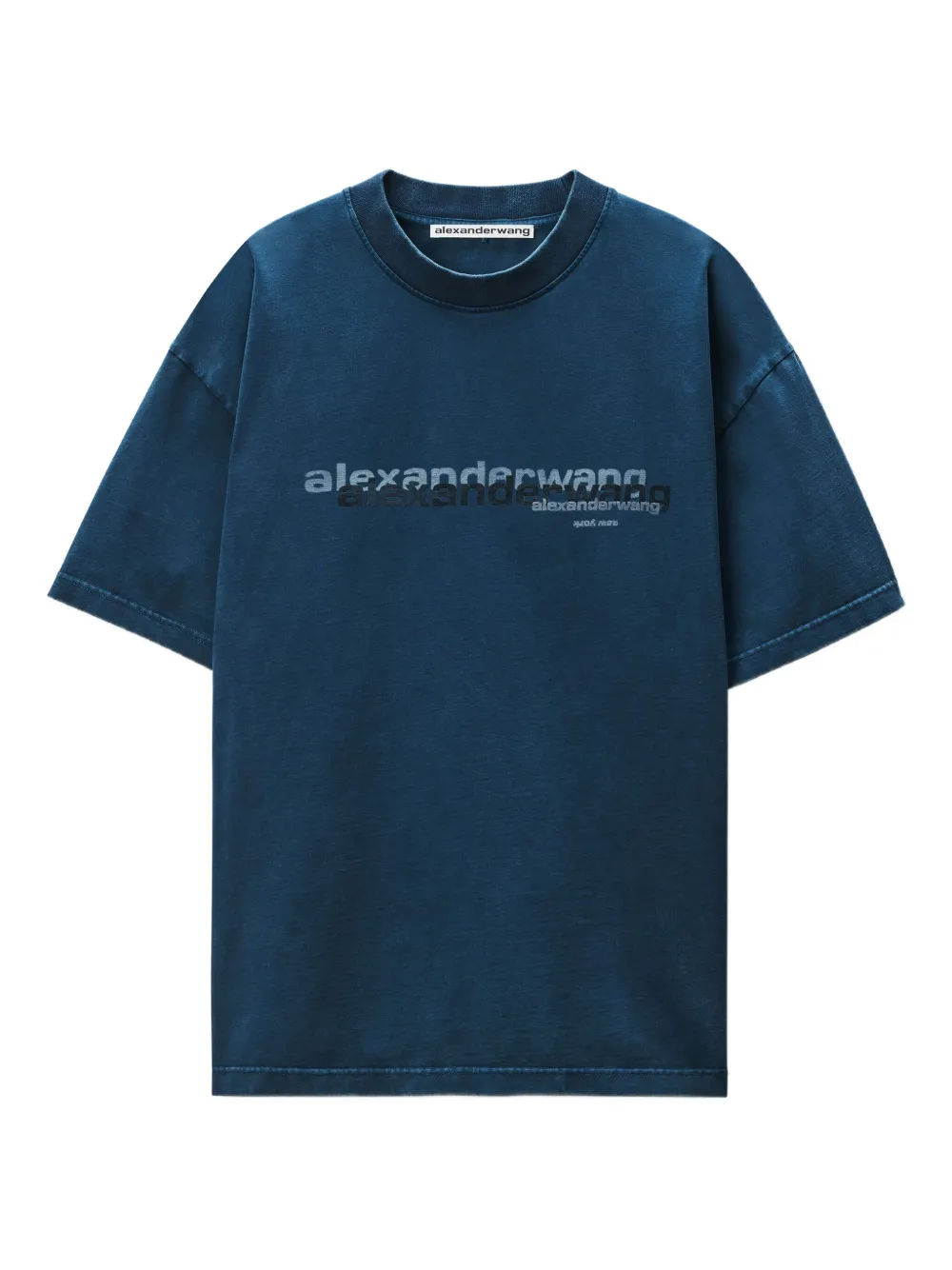 Alexander Wang T-shirt met logoprint Blauw