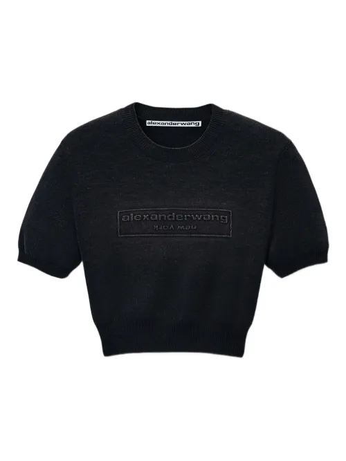Haut à logo embossé - Alexander Wang - Modalova
