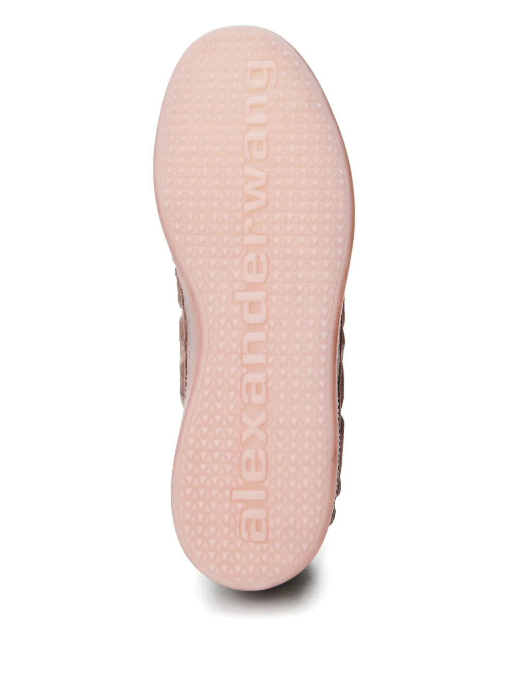 Alexander Wang Lex logo-embossed suede sneakers Pink