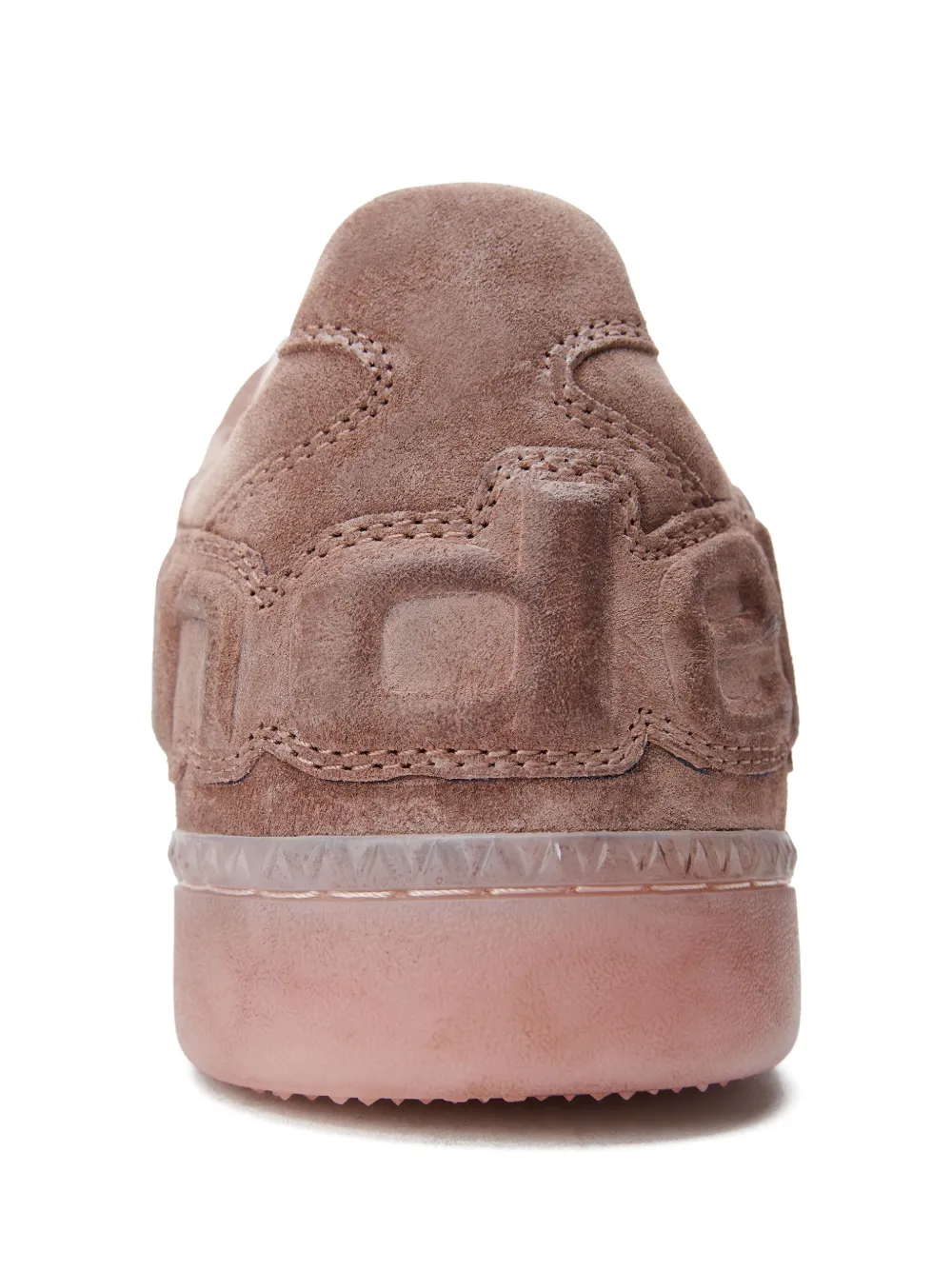 Alexander Wang Lex logo-embossed suede sneakers Pink