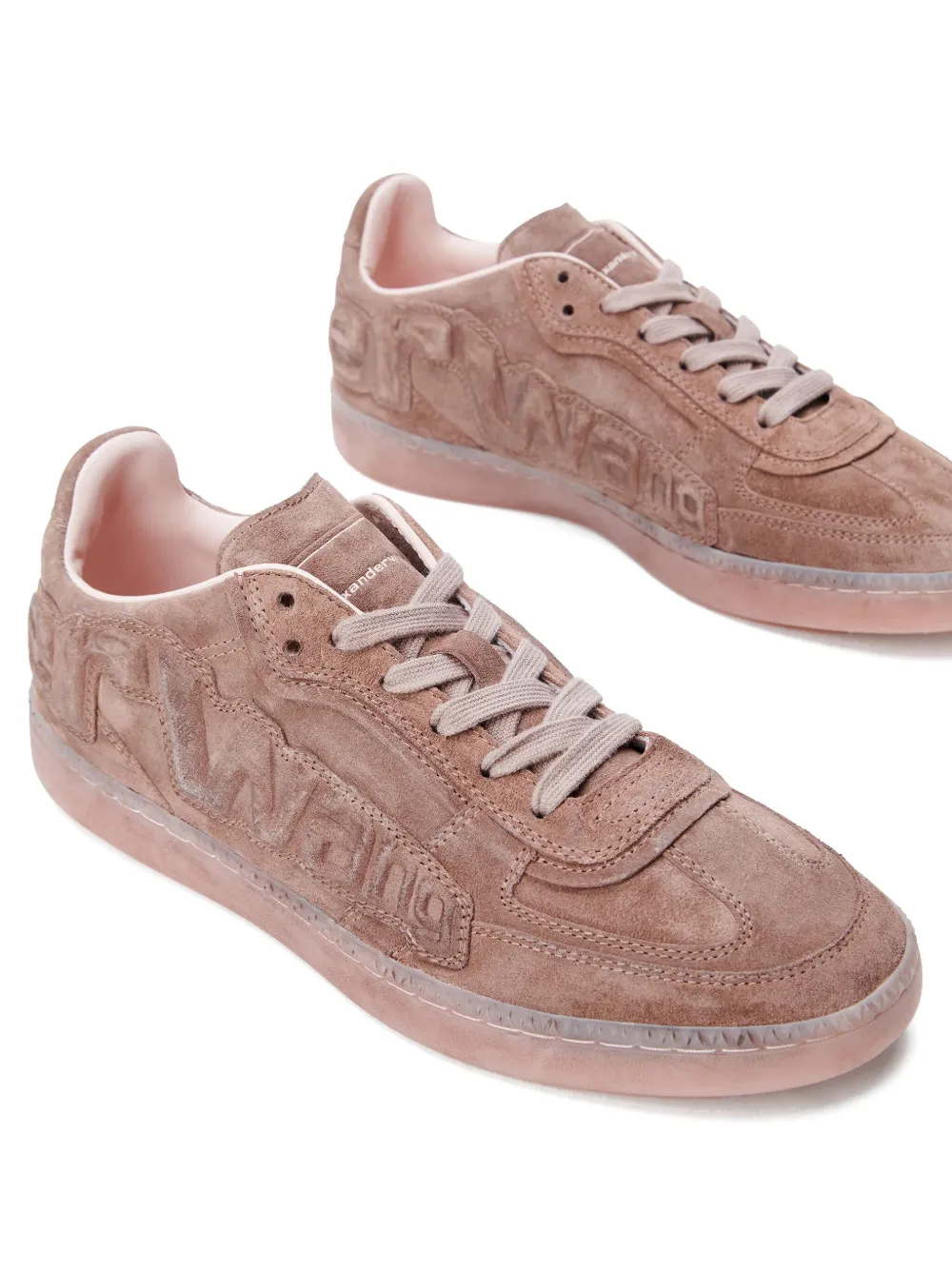 Alexander Wang Lex logo-embossed suede sneakers | Low-Tops | Image 2
