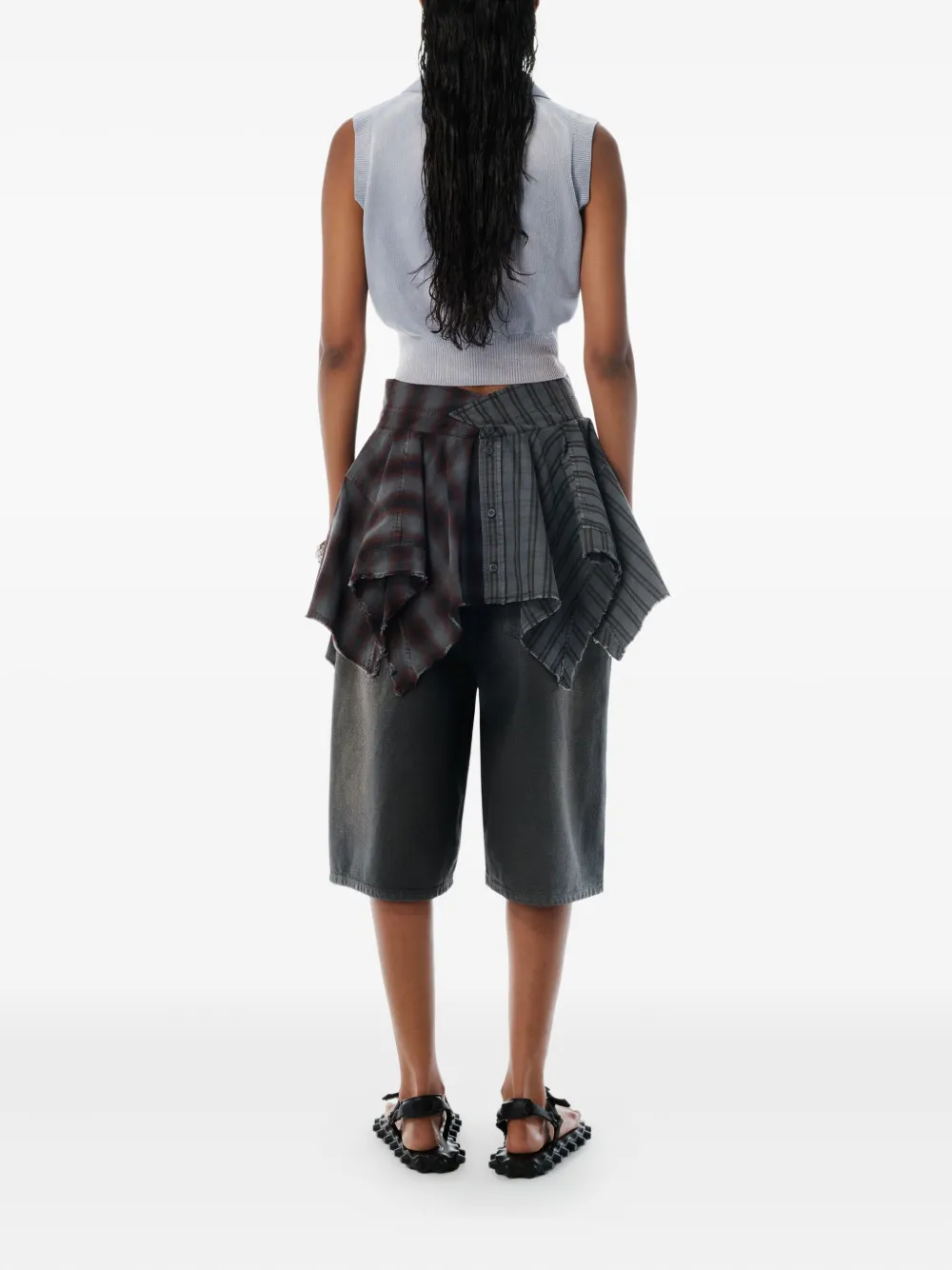 Alexander Wang Poloshirt met logo-reliëf Grijs
