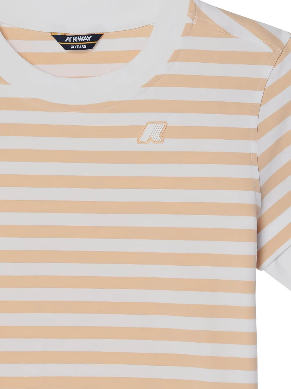 K Way Kids Gestreept T-shirt Beige