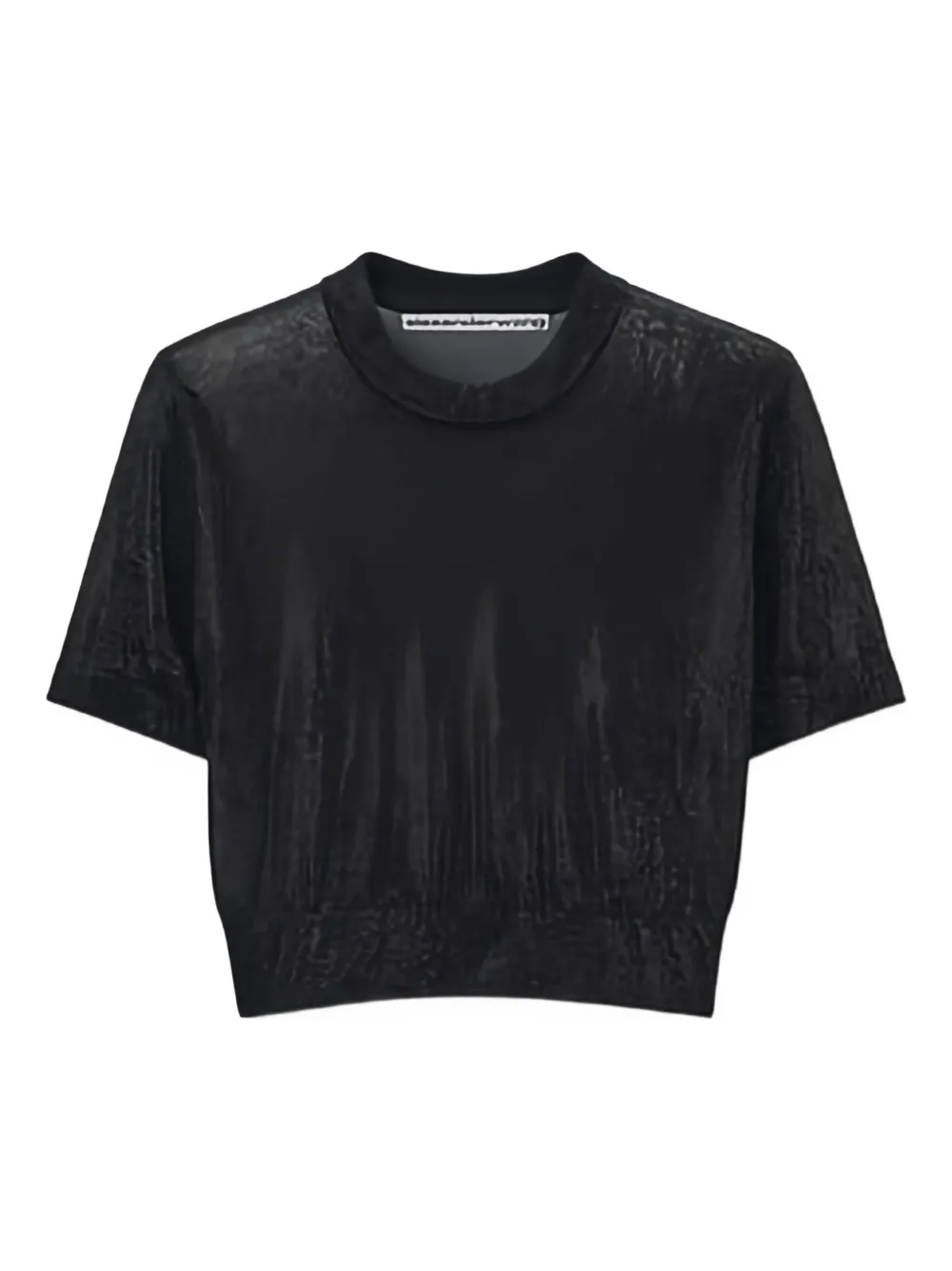 Alexander Wang short-sleeved cropped top | Black | Image 1