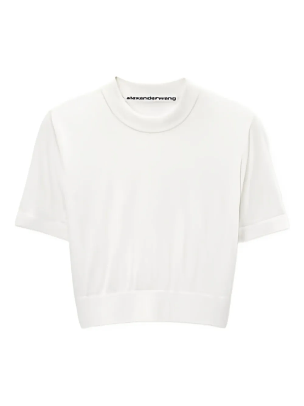Alexander Wang short-sleeved cropped top | White | Image 1