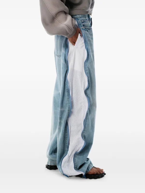 Alexander Wang zip-detail Jeans | Blue | FARFETCH ID