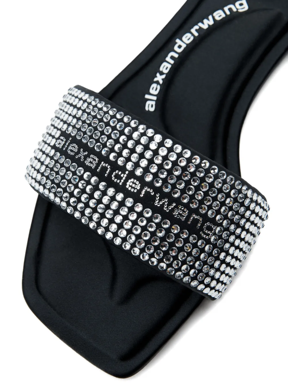 Alexander Wang rhinestone-embellished sandals Black