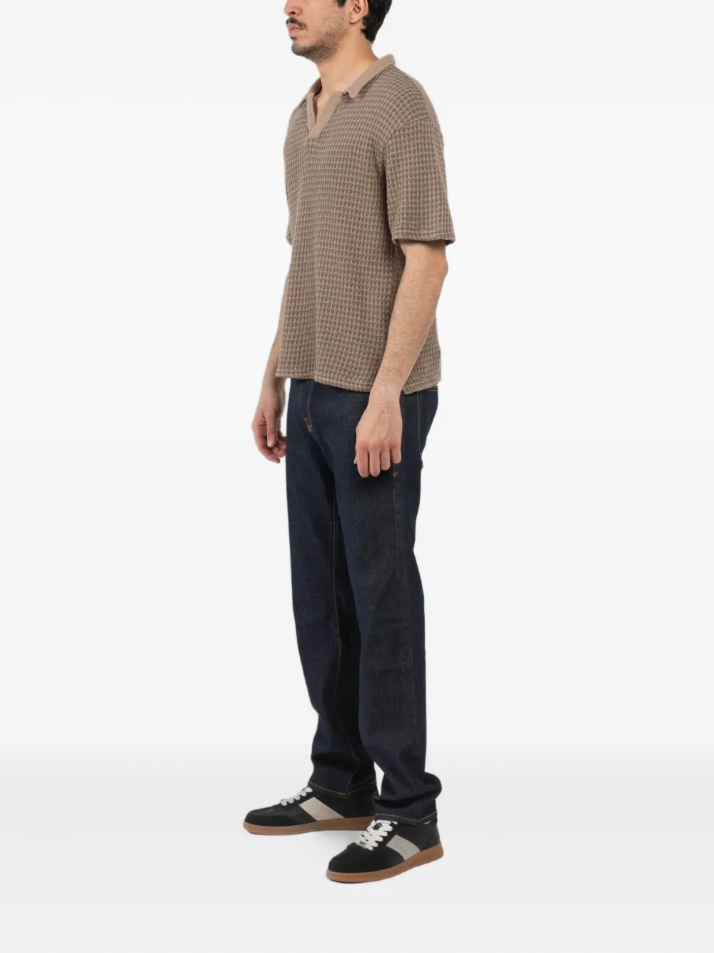 OFFICINE GENERALE PIQUE KNIT T-SHIRT