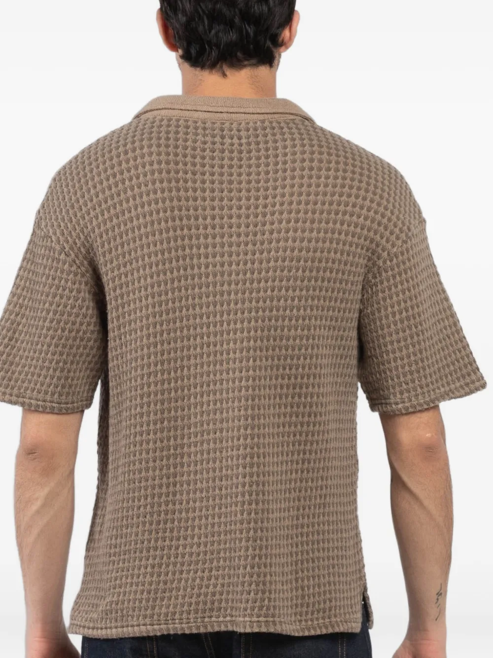 OFFICINE GENERALE PIQUE KNIT T-SHIRT
