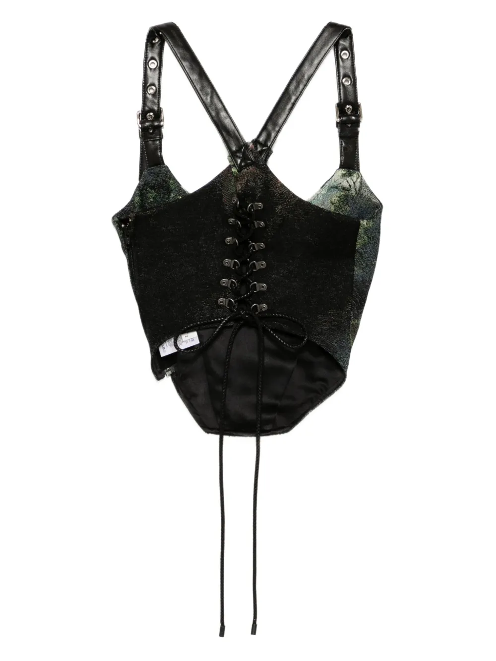 Monse Harness Tapestry bustier gilet Zwart