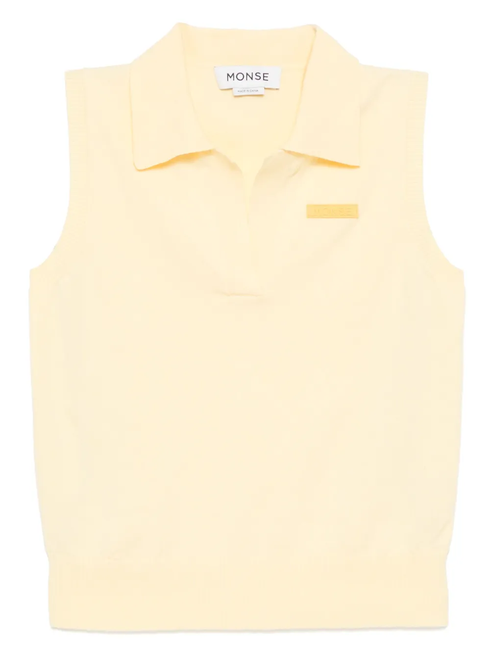 knitted polo top