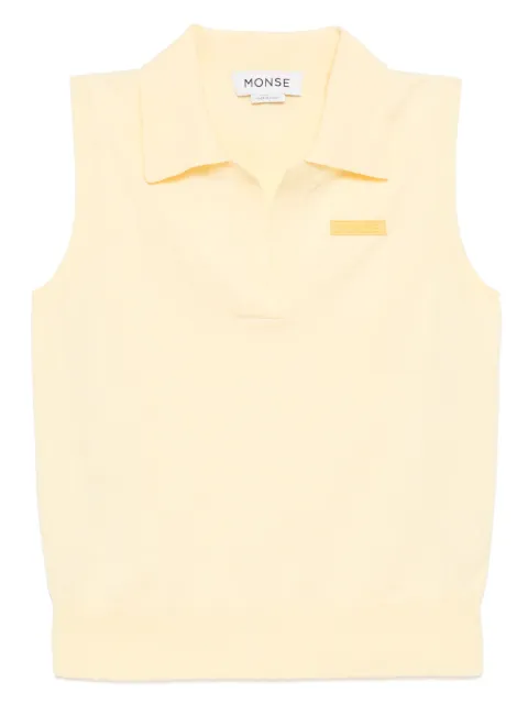 Monse knitted polo top