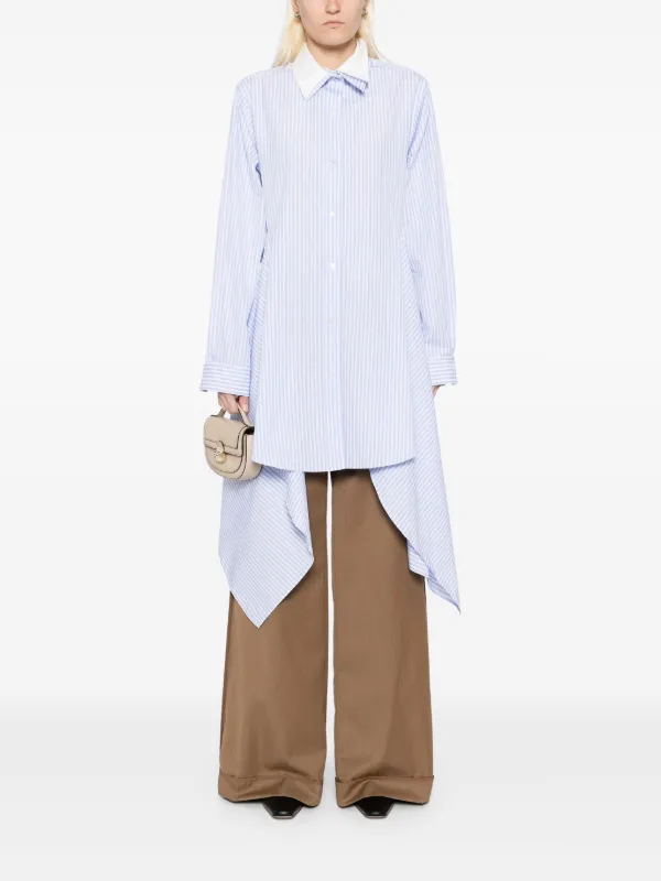 monse cascade shirt dress Cascade Shirt Dress 6 / Blue