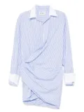 Monse wrap-shirt dress - Blue