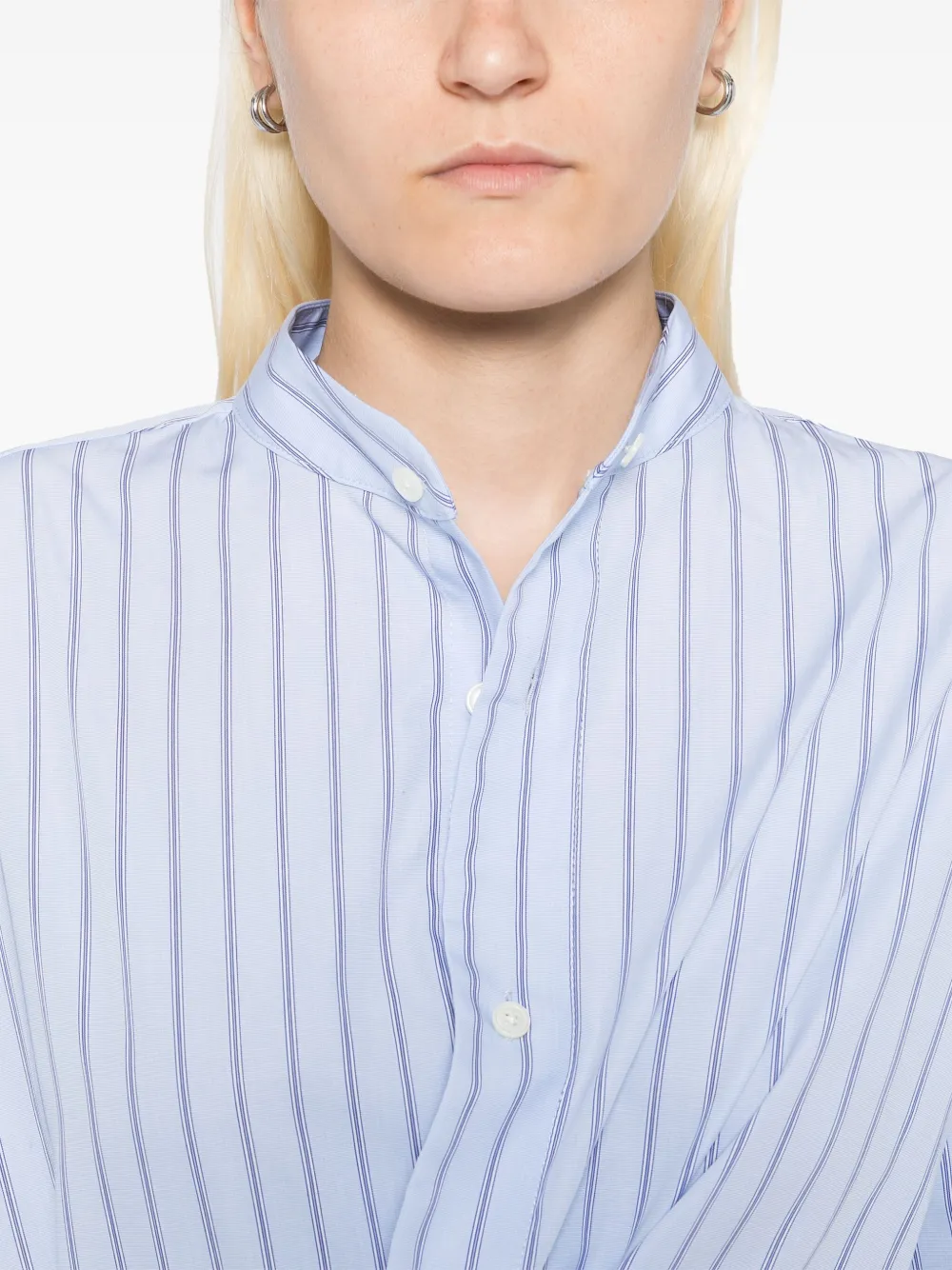 【MONSE】strapped in shirt dress / BLUE Tie Wrap Shirt Dress | MONSE | elysewalker