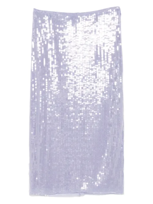 Jupe crayon brodée de sequins - Monse - Modalova