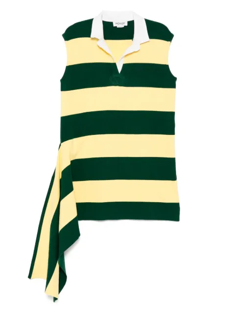 Monse striped cascade mini dress