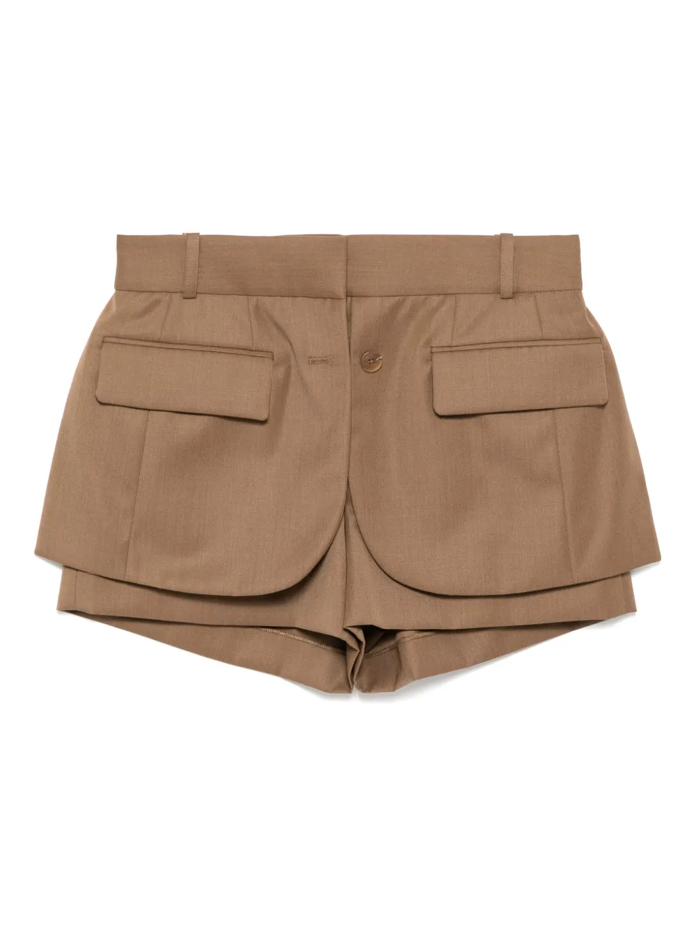 Monse layered shorts | Brown | Image 1
