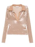 Monse sequin-embellished mesh top - Neutrals