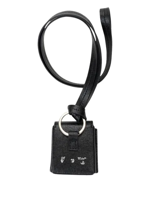 Off-White leather airpods case 