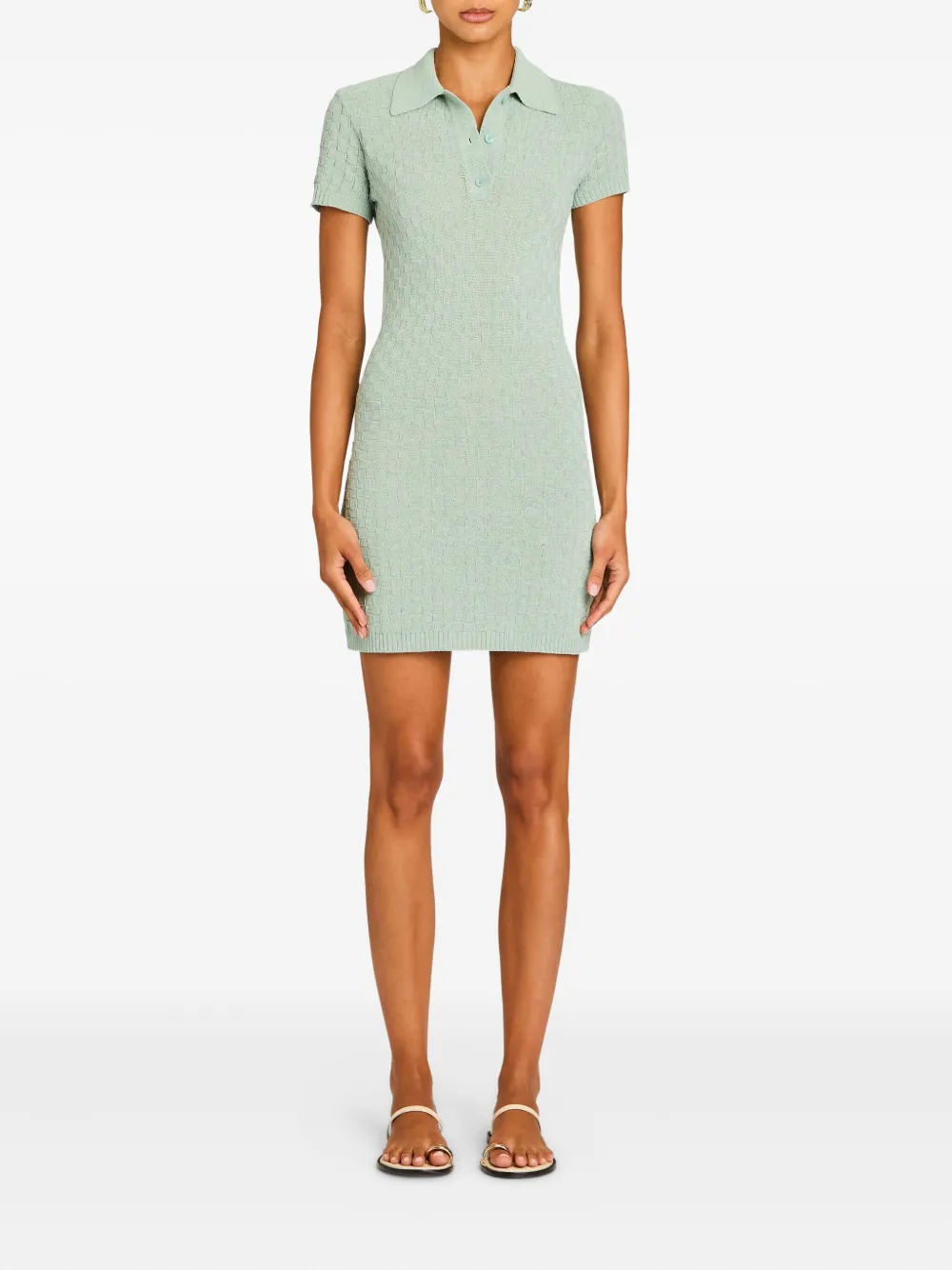 SER.O.YA Bea knitted mini dress - Groen