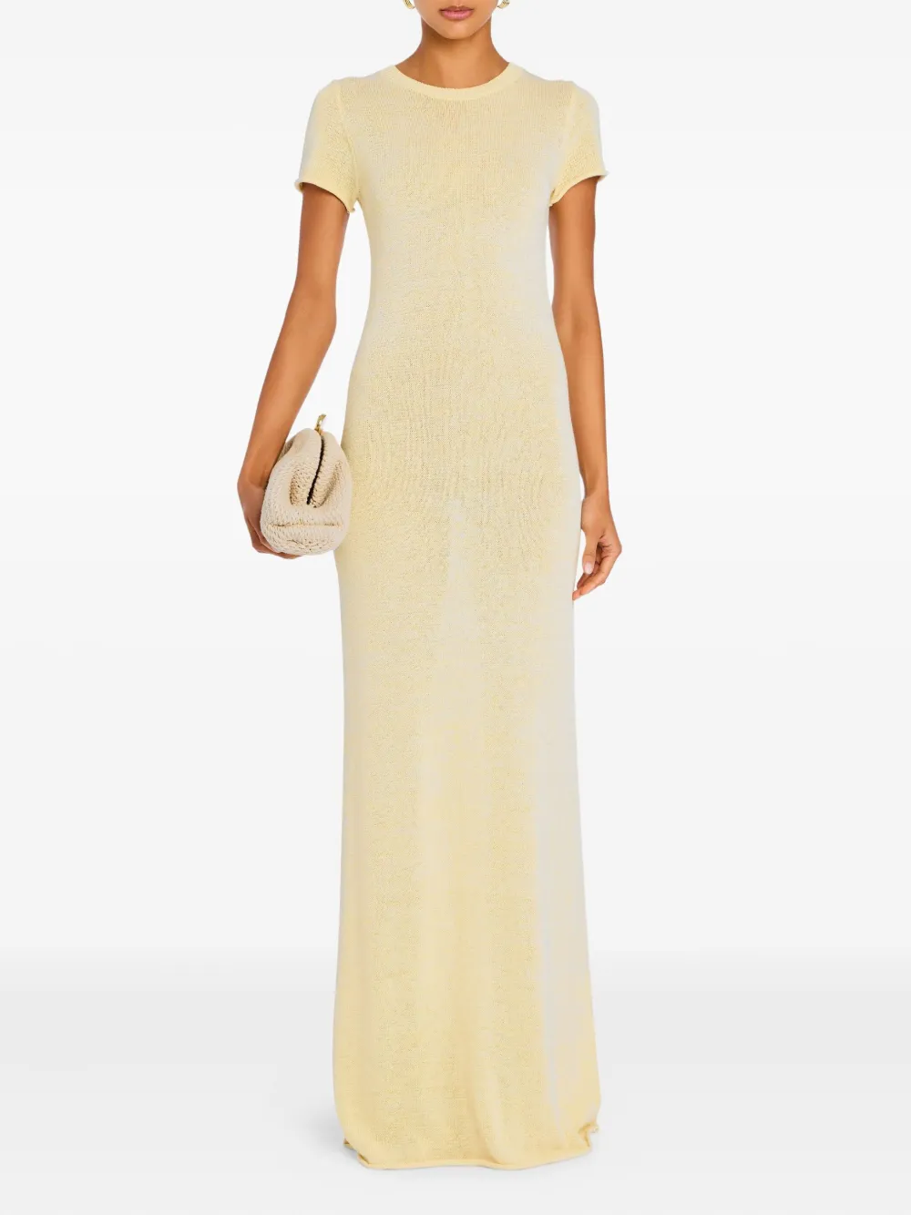 SER.O.YA Airess knitted maxi dress - Geel
