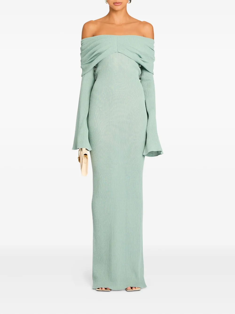 SER.O.YA Xenia knitted maxi dress - Groen