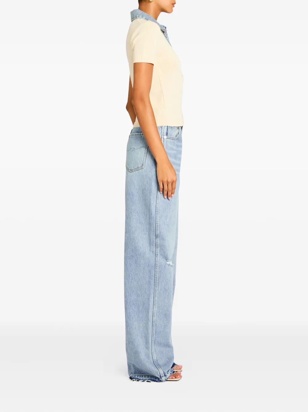 SER.O.YA Erika polo top - Beige