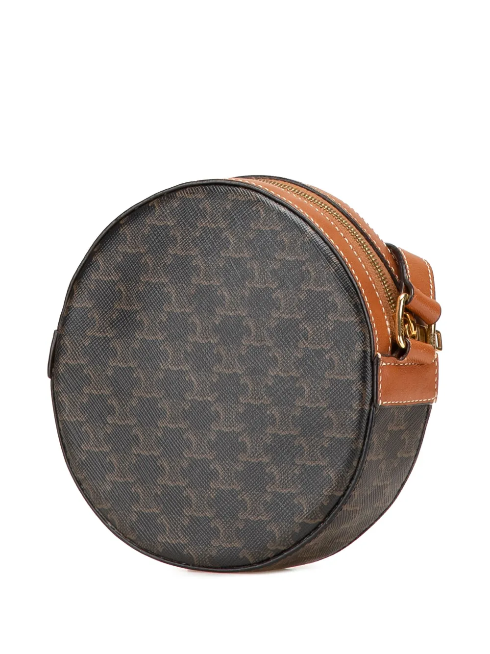 Céline Pre-Owned 2020 Triomphe Coated Canvas Round Purse on Strap crossbody bag | Pre-Owned | Image 2
