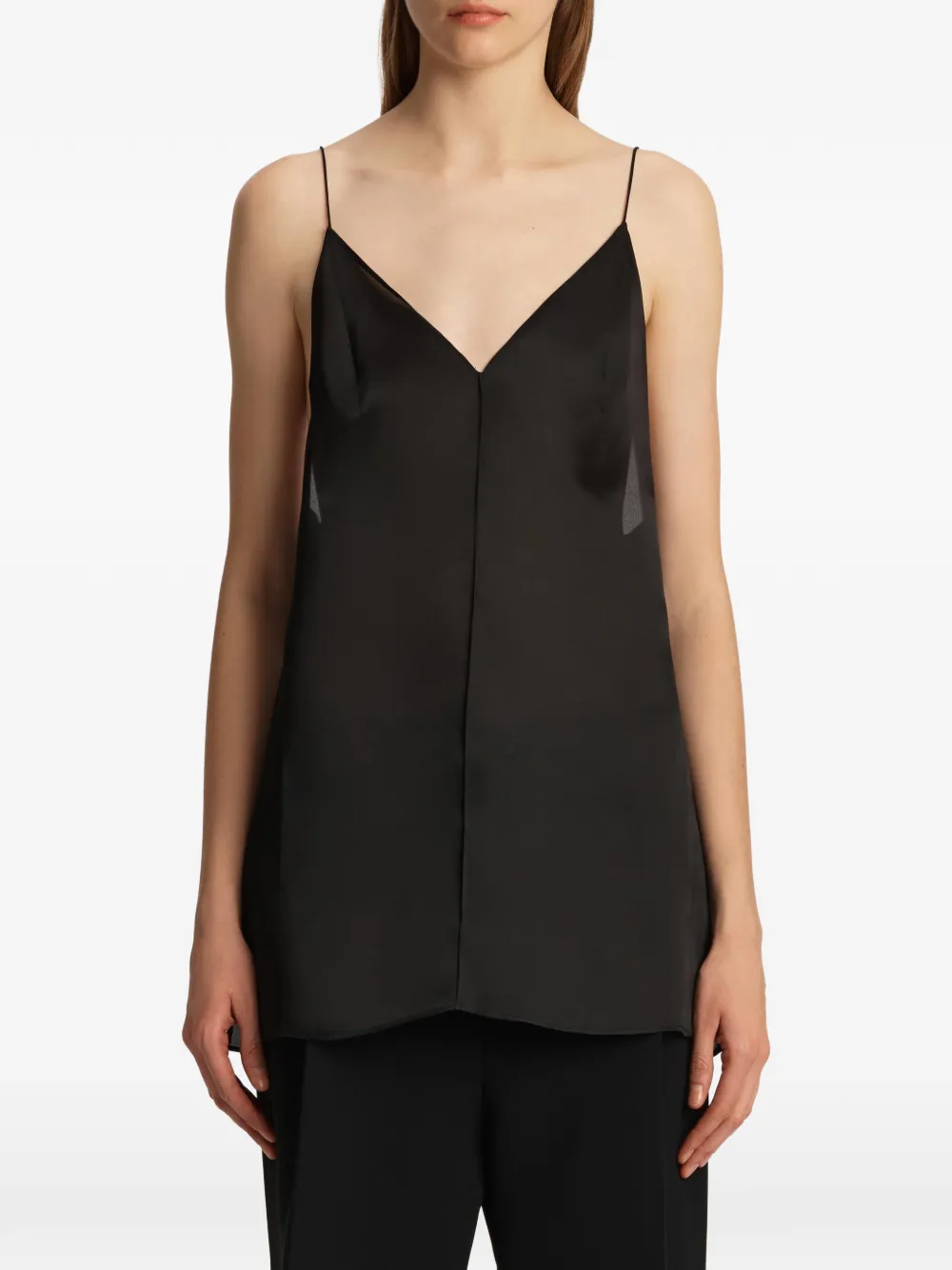 KHAITE Talsie top Zwart