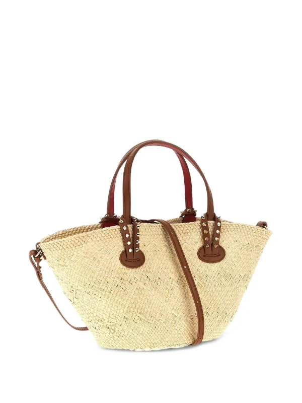 Christian Louboutin かごバッグ ベージュ/ブラウン Christian Louboutin Cabata Straw Tote Bag | Neutrals | FARFETCH