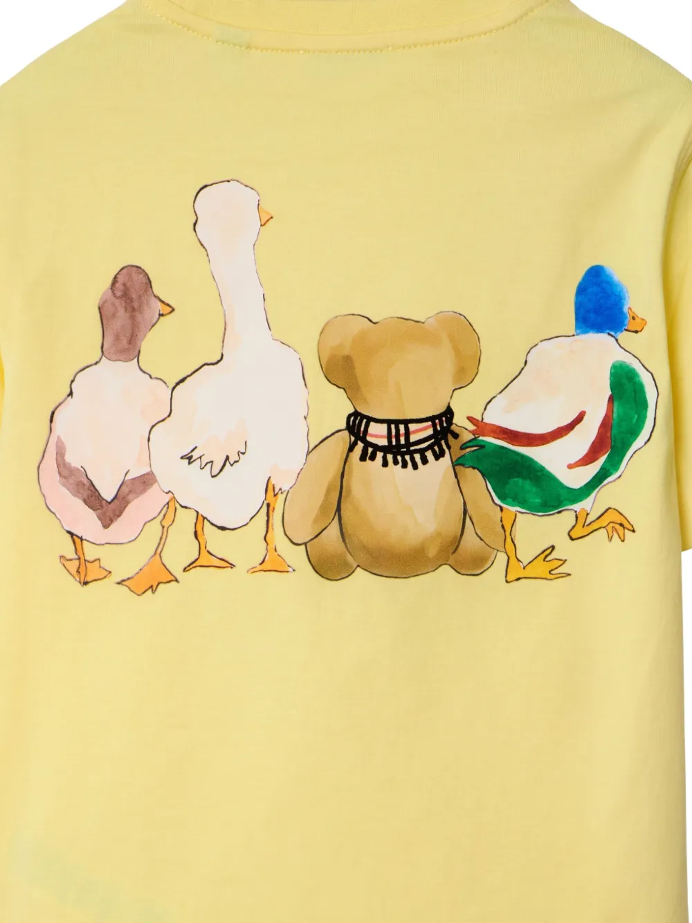 Burberry Kids Thomas Bear and Friends T-shirt Geel