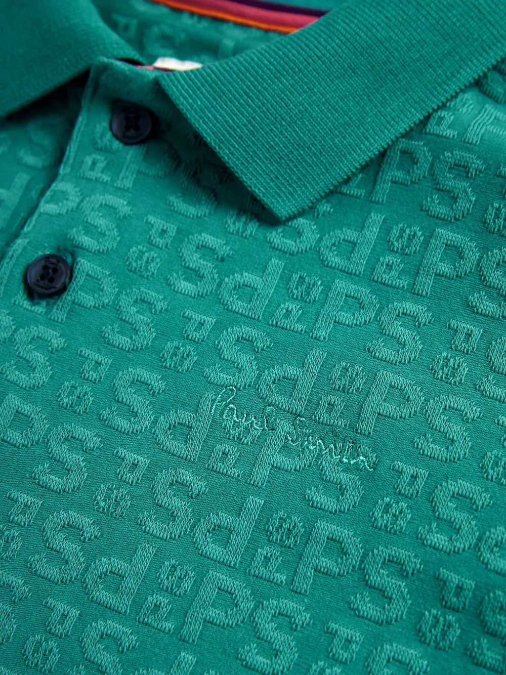 Paul Smith Junior Polotop met logopatroon Groen