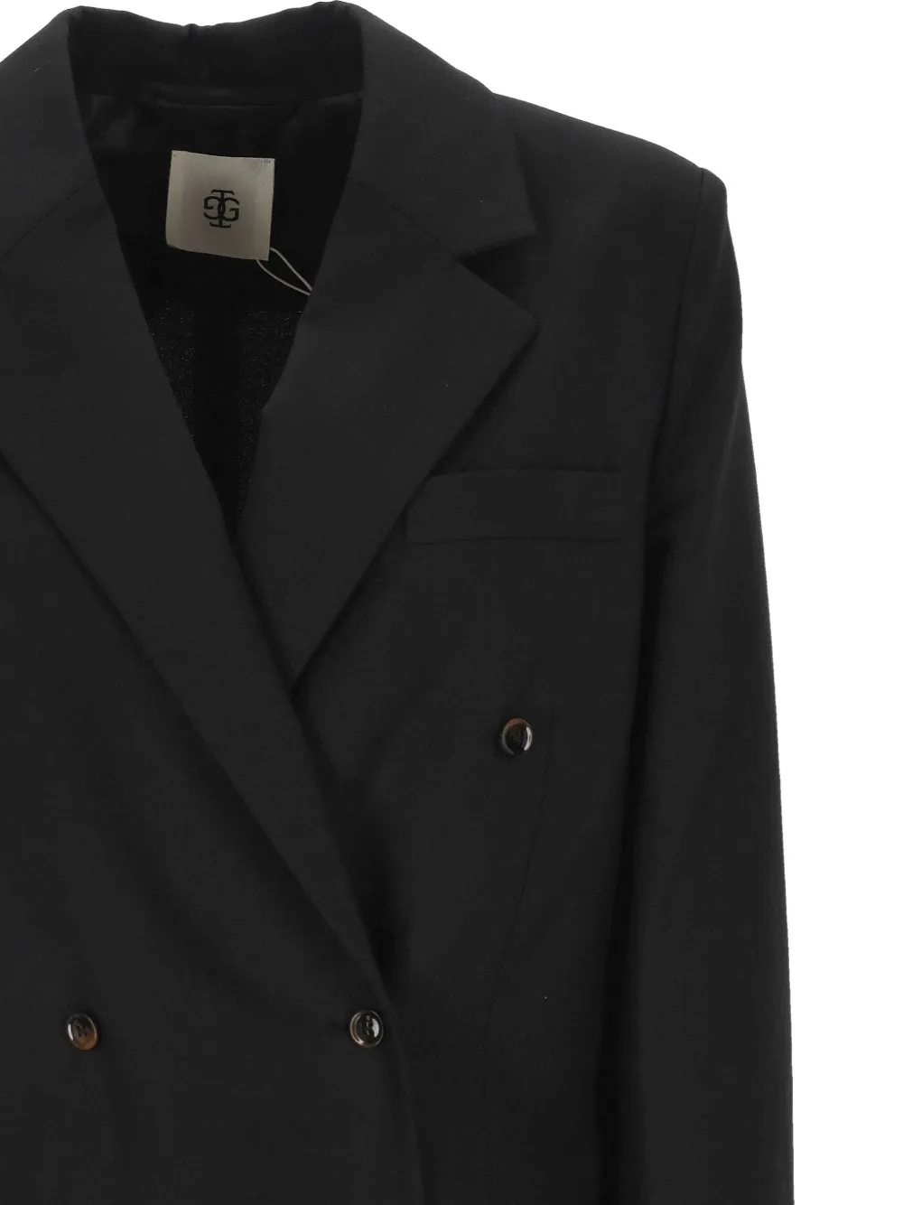 The Garment Blazer met dubbele rij knopen Zwart