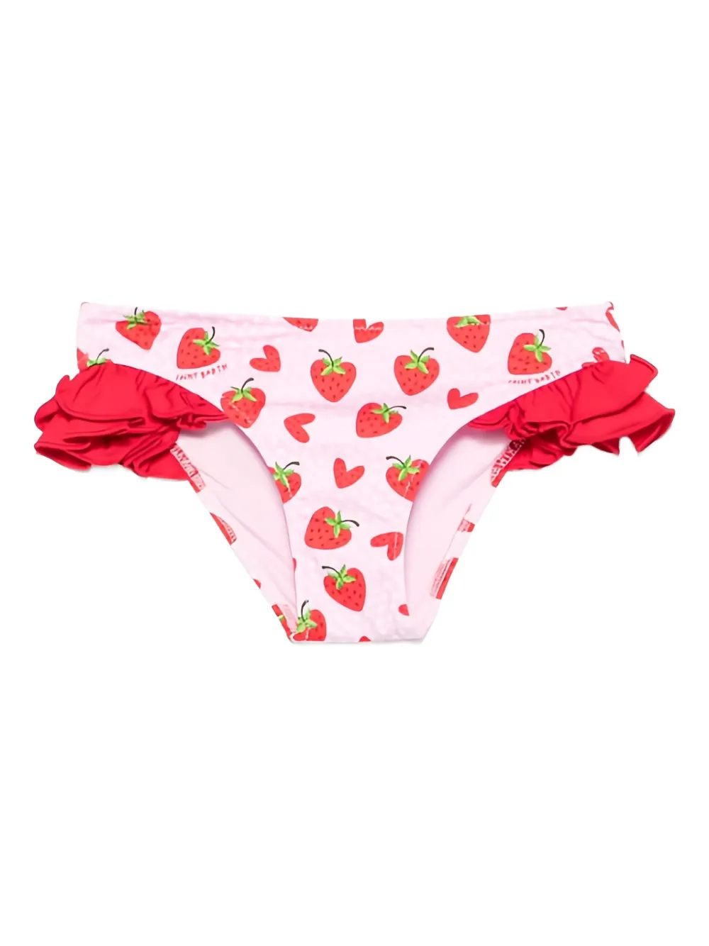Mc2 Saint Barth Kids' Strawberry-print Bikini In Pink