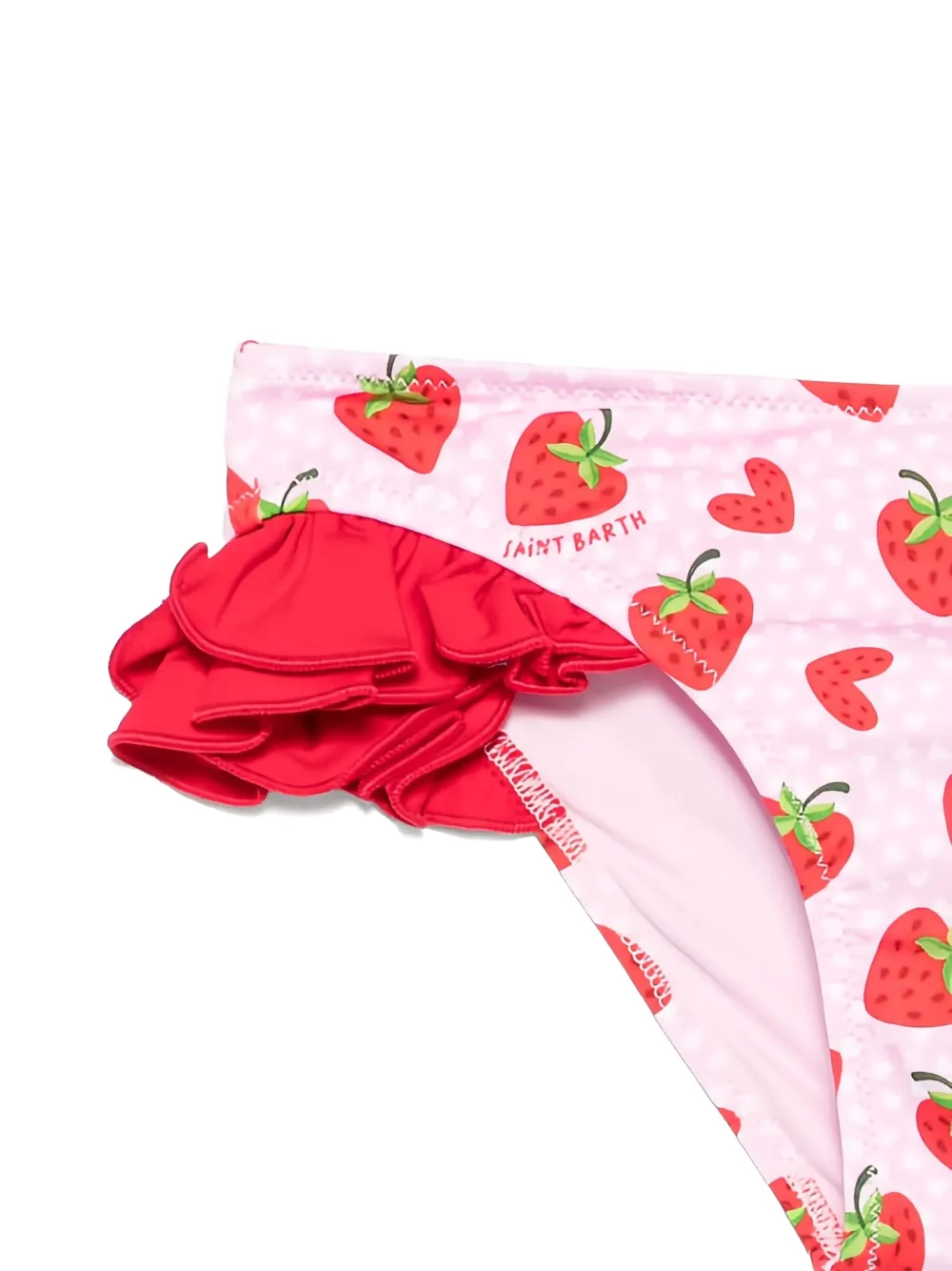 Mc2 Saint Barth Strawberry-print Bikini In Pink