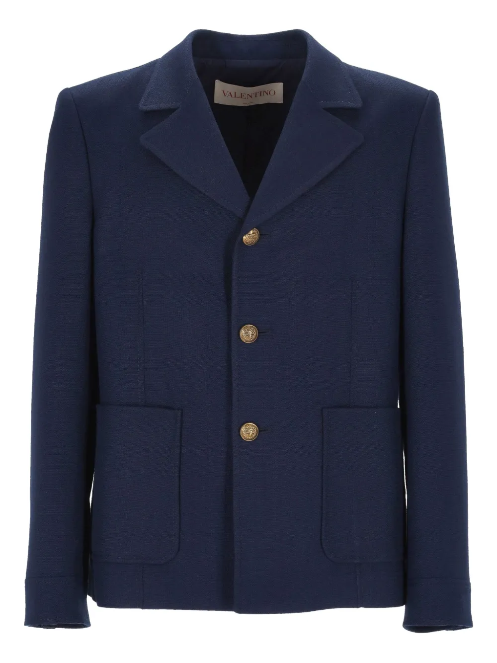 Valentino Garavani Button-down blazer Blauw