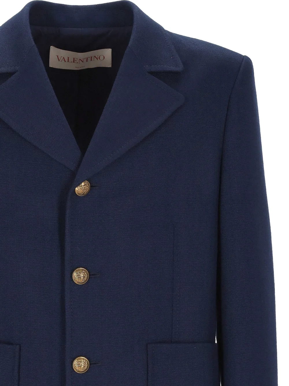 Valentino Garavani Button-down blazer Blauw