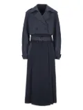 Add panelled trench coat - Blue