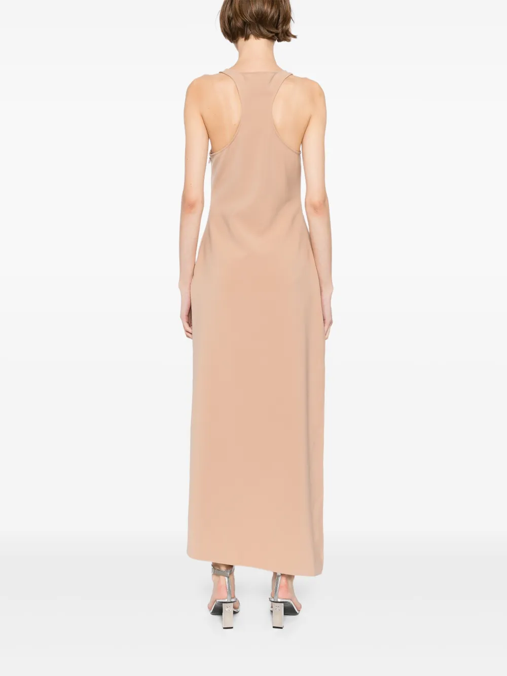 Courrèges Infinity midi-jurk Beige