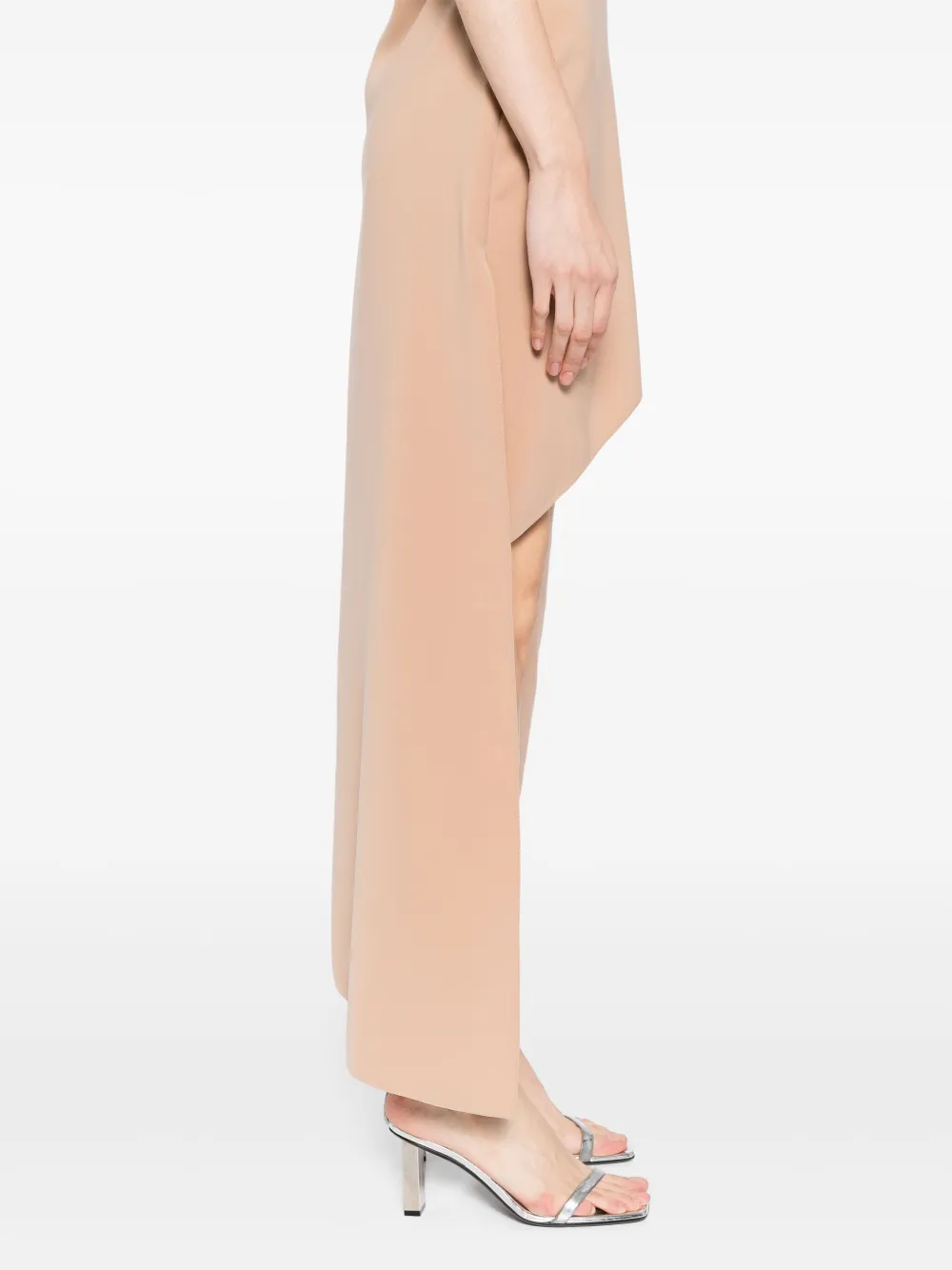 Courrèges Infinity midi-jurk Beige