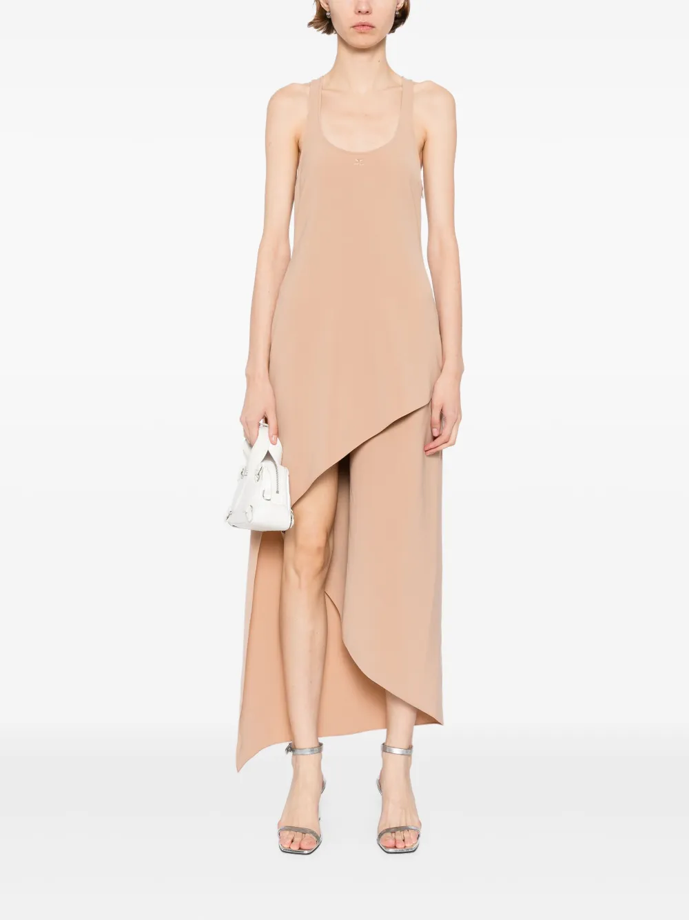 Courrèges Infinity midi-jurk - Beige