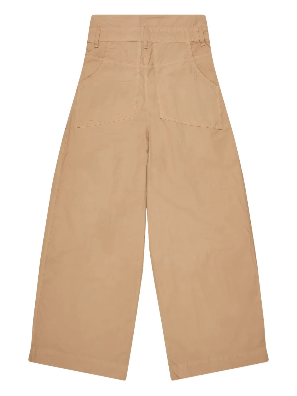 Eckhaus Latta Plooibroek met wijde pijpen - Beige