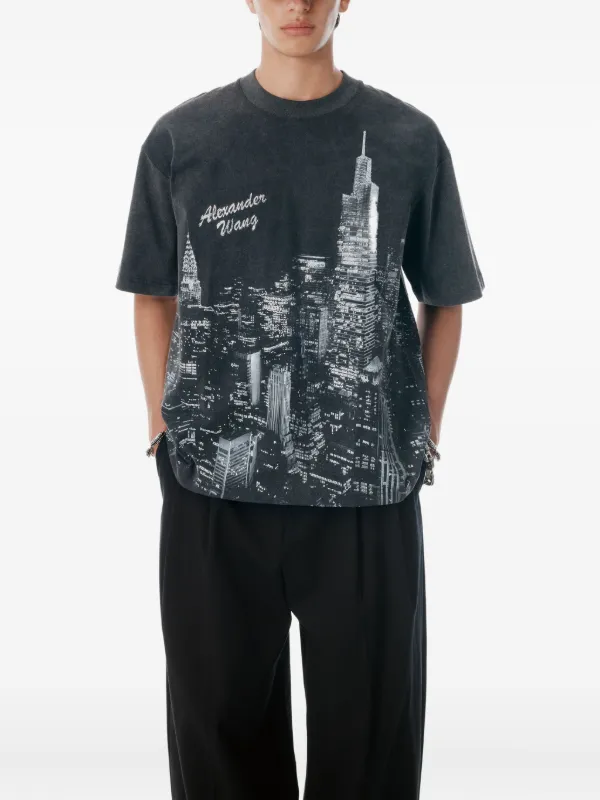 Alexander Wang グラフィック Tシャツ | ブラック | FARFETCH JP