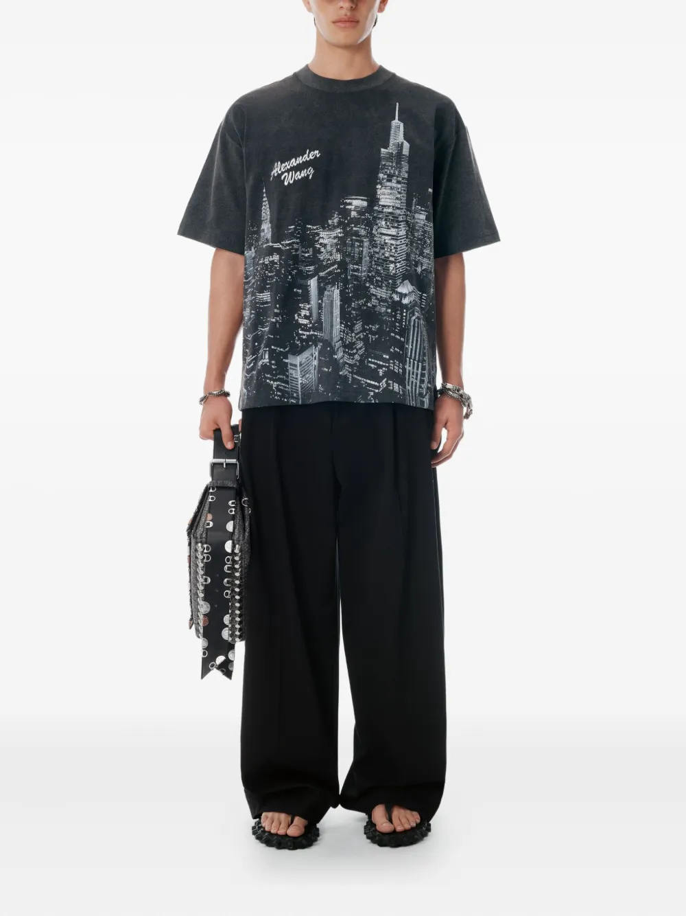 Alexander Wang T-shirt met print Zwart