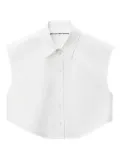 Alexander Wang sleeveless collared shirt - White
