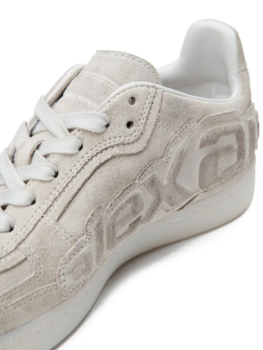 Alexander Wang Lex logo-embossed Suede Sneakers | Neutrals